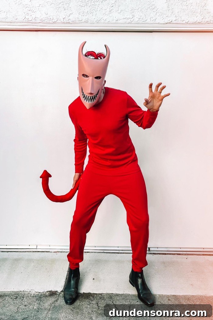 man in Lock costume from Nightmare Before Christmas