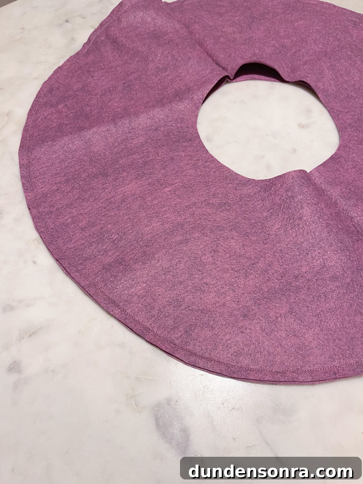 felt hat brim on table