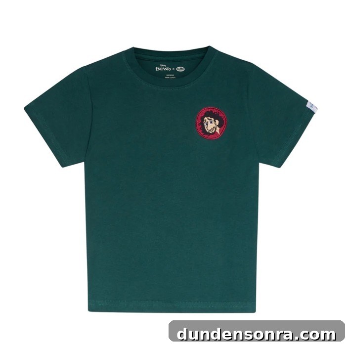 Green shirt with Bruno from Encanto embroidered