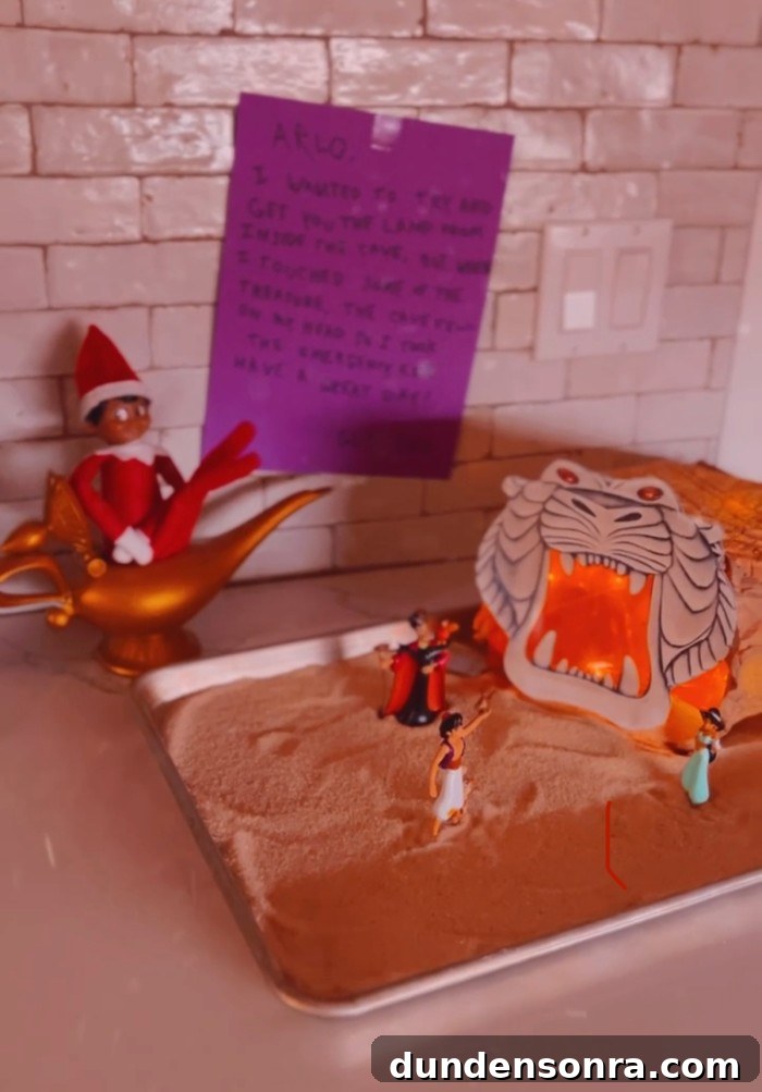 Elf in Aladdin scene