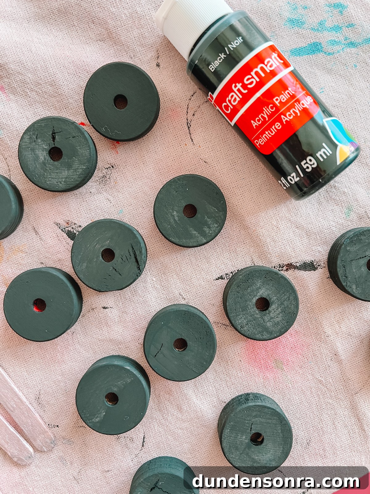 painted wood circles