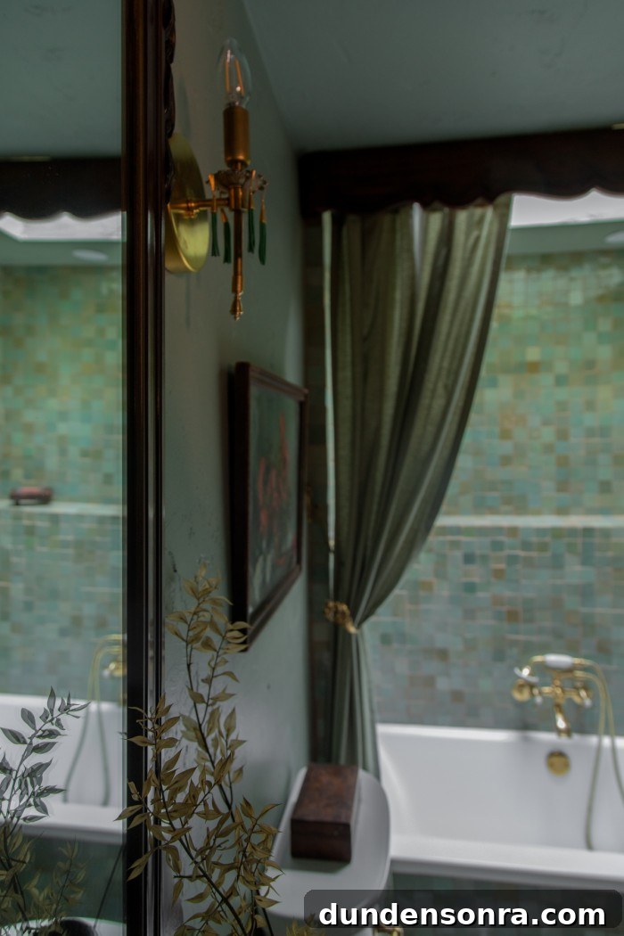sage green shower curtain