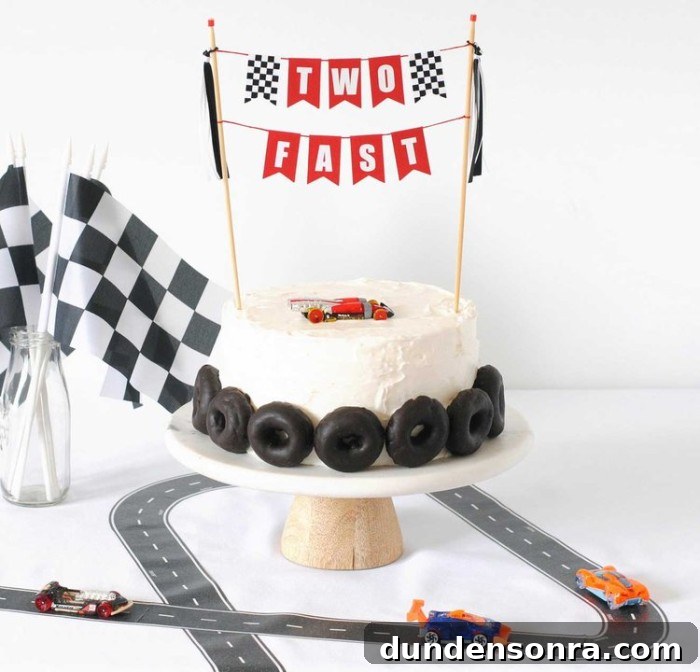 Two fast birthday party cake.