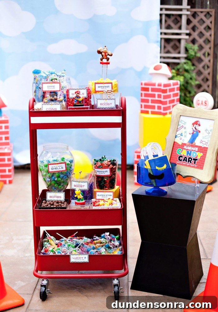 24 Super Mario Birthday Party Ideas to Wow Fans of All Ages 13 Mario Candy Kart