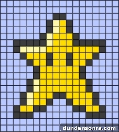 24 Super Mario Birthday Party Ideas to Wow Fans of All Ages 22 Mario super star pattern perler beads