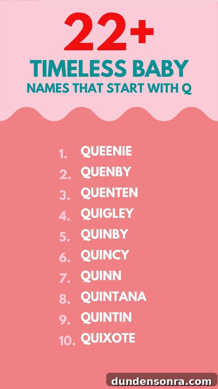 Unique Baby Names Starting With Q: Stylish Picks for Boys & Girls 3 list of classic baby names that start with Q