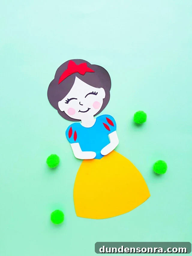 22 Magical Disney Crafts Kids Will Love 14 Snow White Paper Craft- Disney Craft Ideas