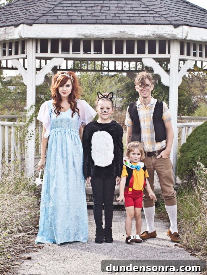 pinocchio family costume