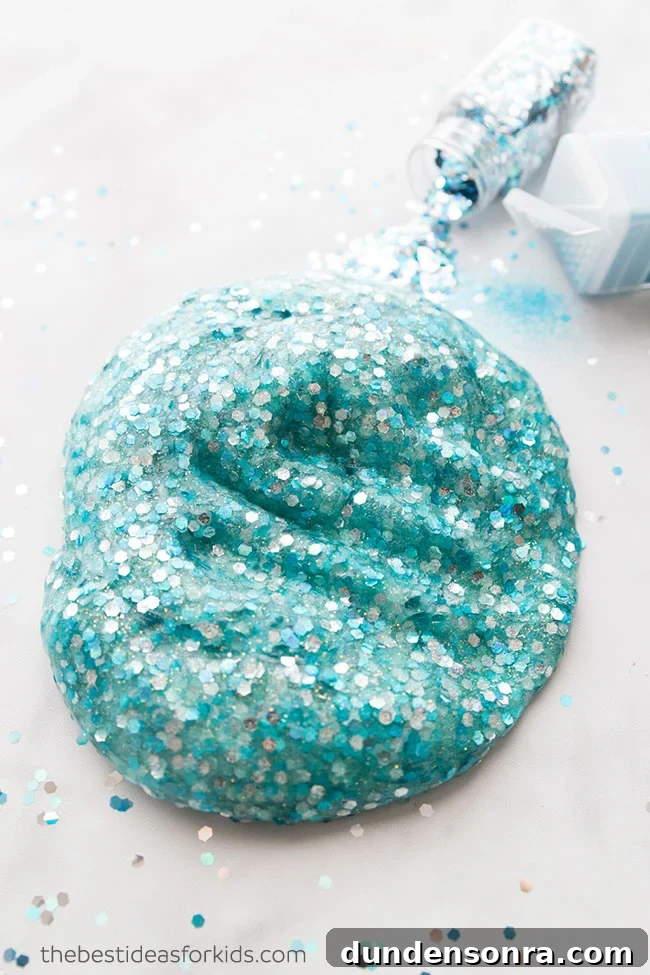 Mermaid Crafts for Kids: 25 Fun Underwater DIY Ideas 4 Mermaid slime craft.