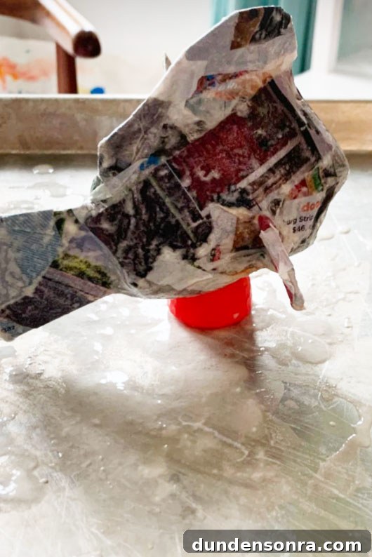 paper mache fish form