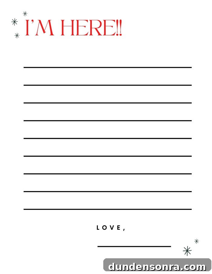 Elf Welcome Letter Template
