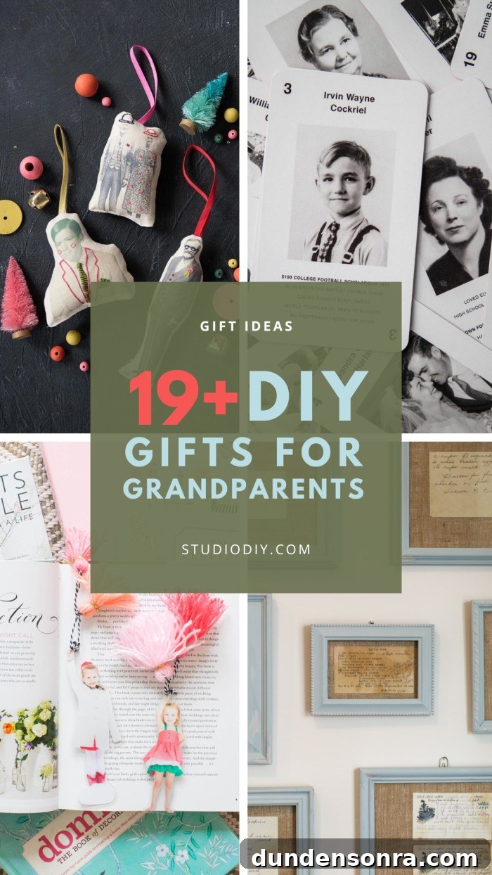 Handmade Gift Ideas Grandparents Will Cherish 2 DIY Gifts for Grandparents collage