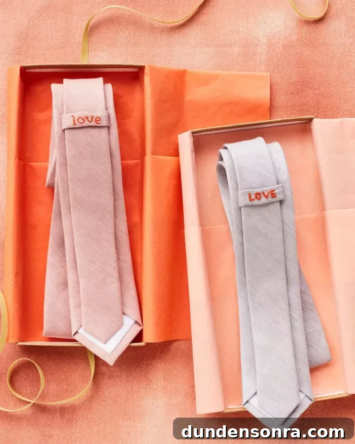 Handmade Gift Ideas Grandparents Will Cherish 19 Two boxes with two ties in them that both say "love" on the back.