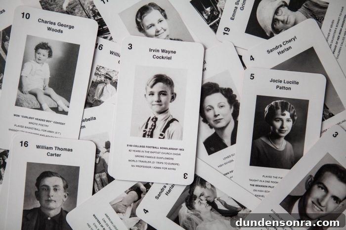 Handmade Gift Ideas Grandparents Will Cherish 4 Playing cards with photos and text on them.
