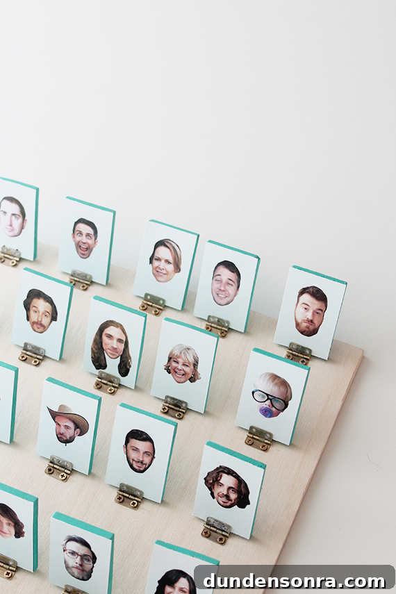 Handmade Gift Ideas Grandparents Will Cherish 8 Homemade guess who game board.