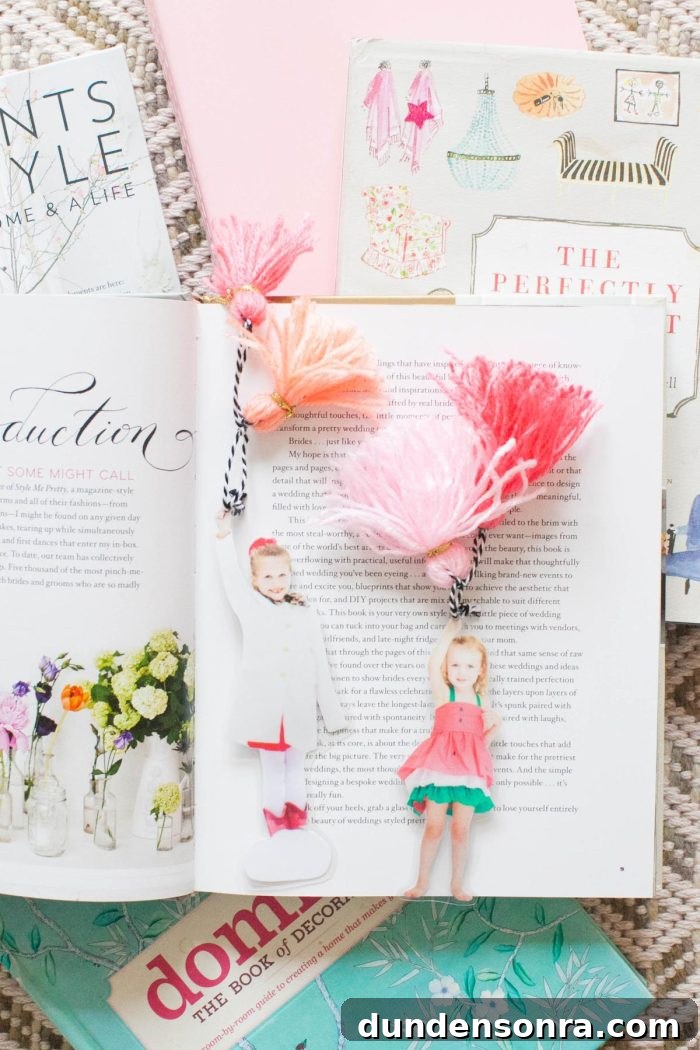 Handmade Gift Ideas Grandparents Will Cherish 9 Books with homemade bookmarks in them.