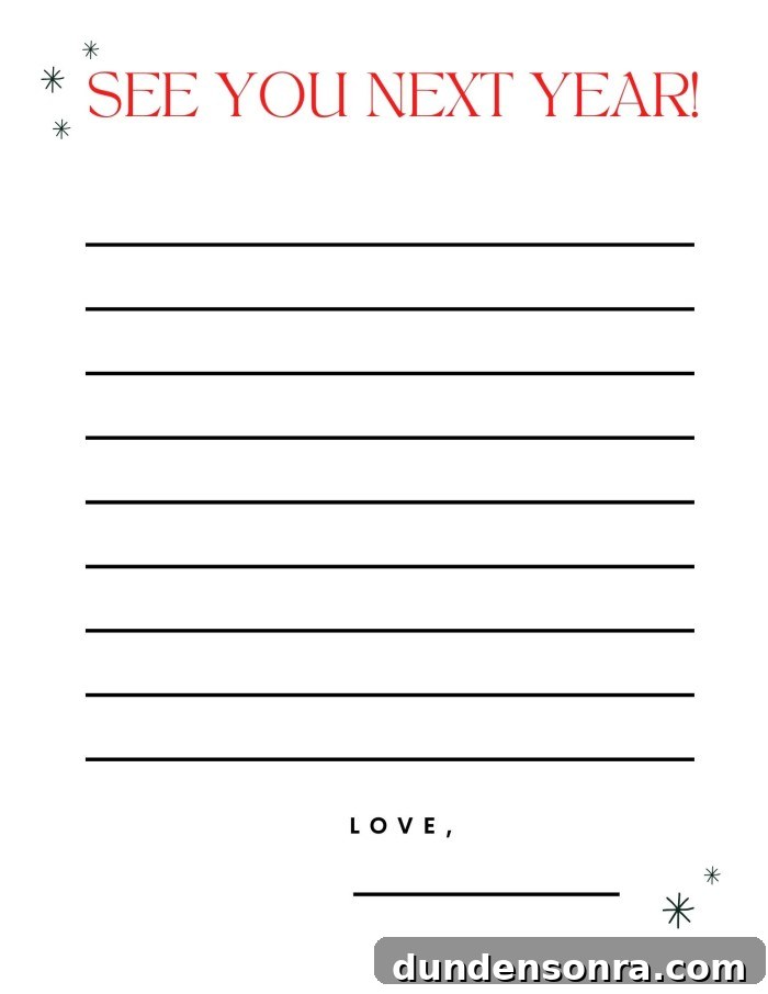 Printable Goodbye Letter from Your Elf on the Shelf 6 Elf on the Shelf Goodbye Letter
