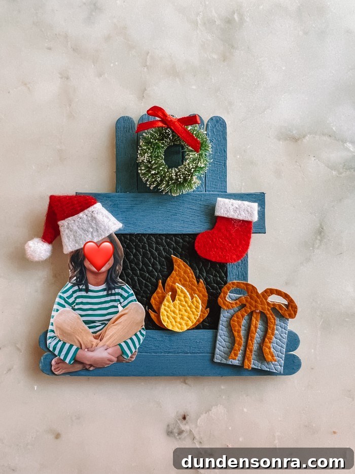 fireplace ornament on marble
