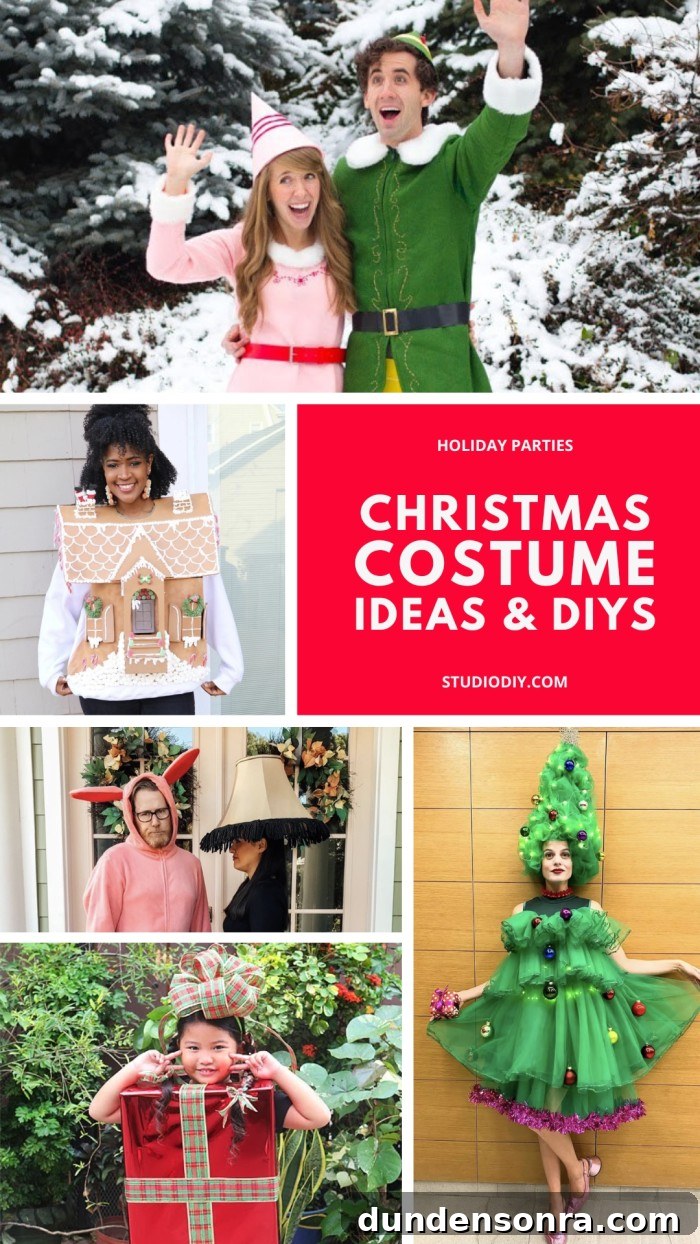 21+ Festive Christmas Costume Ideas for Adults and Kids 2 christmas costume ideas collage