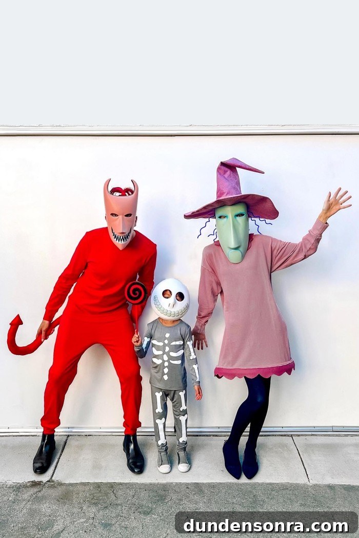 Easy Christmas Costume Ideas Lock Shock and Barrel Costumes