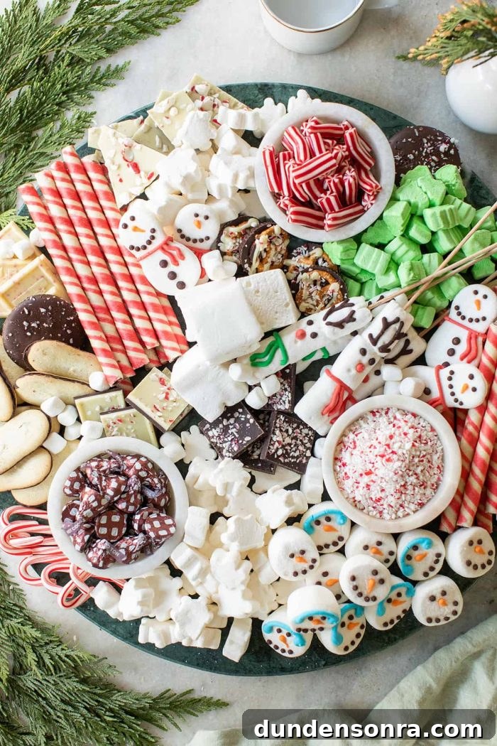 Hot cocoa charcuterie board