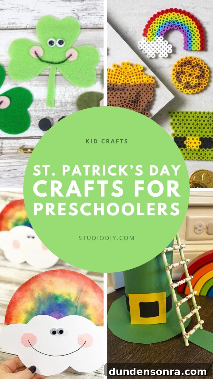 St. Patrick’s Day Crafts for Preschoolers: Fun Ideas for Kids 2 Graphic with St. Patrick's Day crafts
