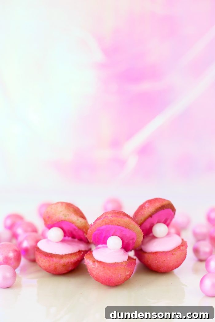 Under the Sea Birthday Party Madeleines that look like clamshells