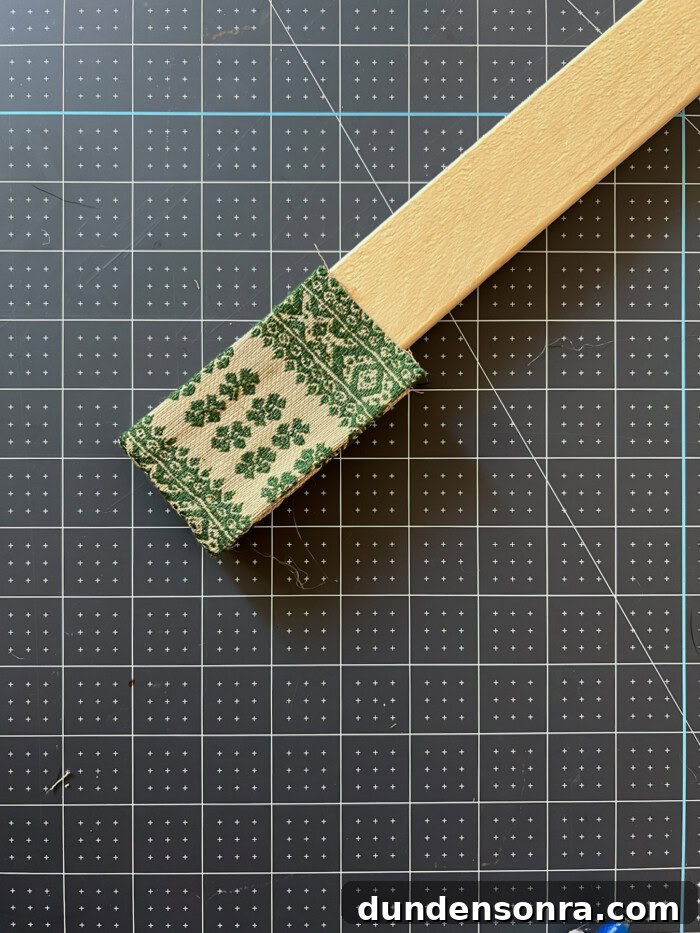 fabric wrapped around wood board
