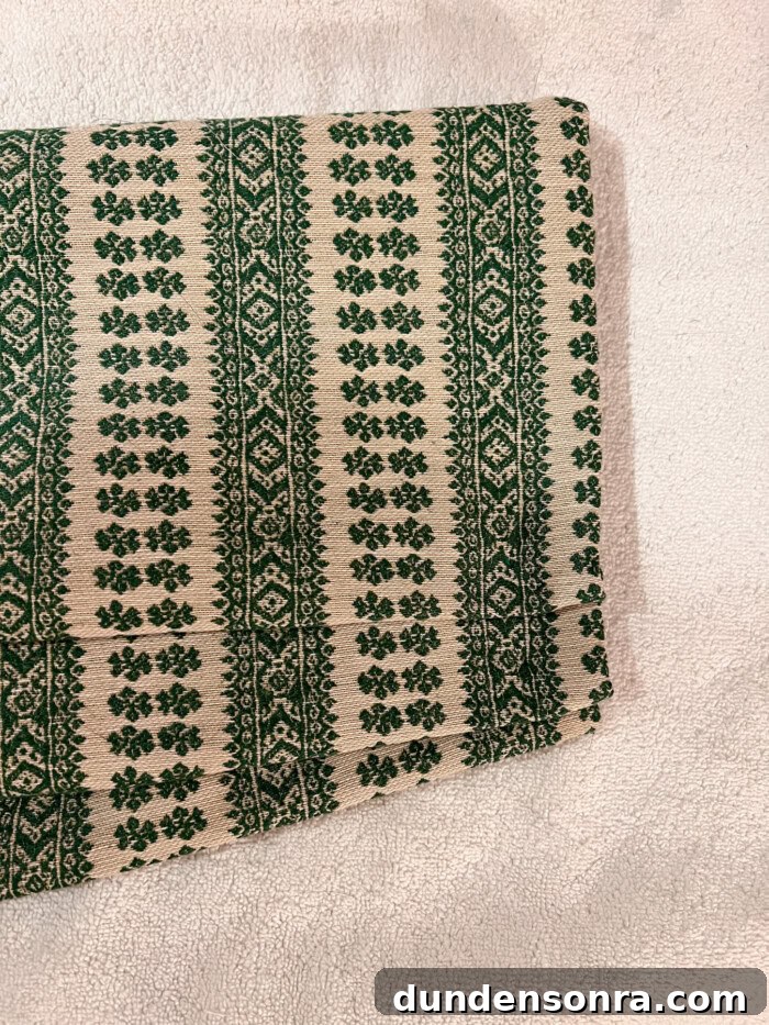 folds in roman shade