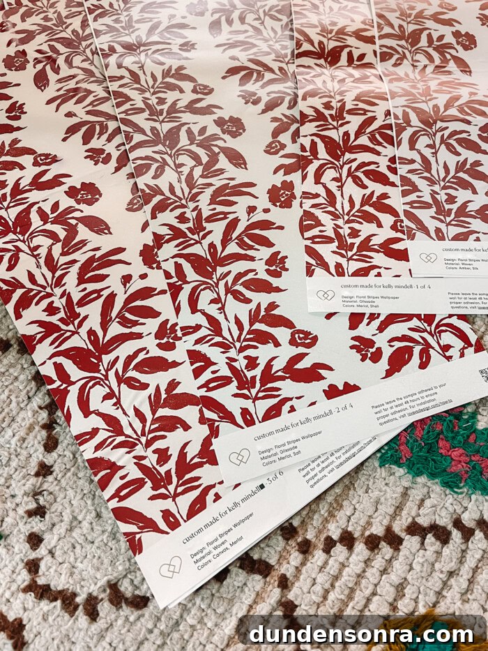 multiple wallpaper samples in different colors