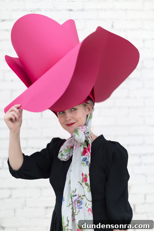 paper rose hat