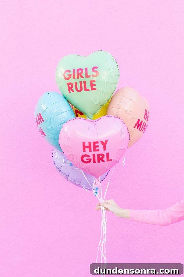 Creative Valentine's Day Classroom Party Ideas for Every Grade 11 Conversation Heart Balloons