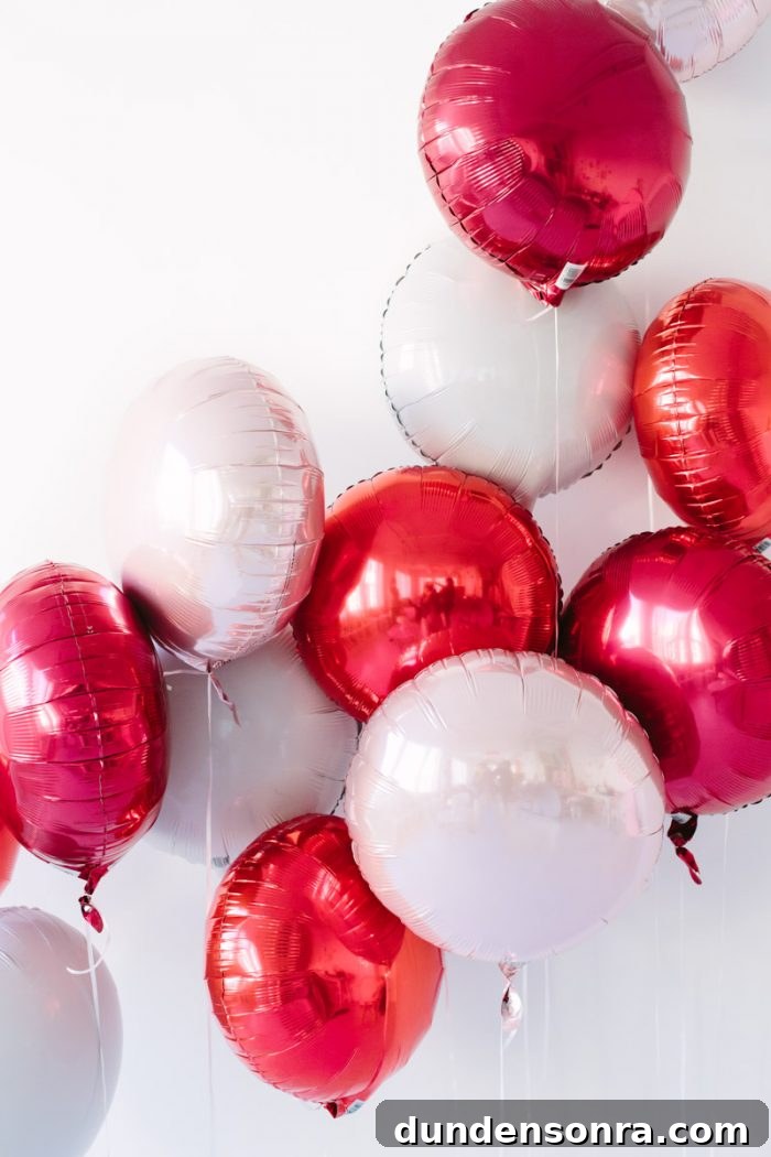 Creative Valentine's Day Classroom Party Ideas for Every Grade 3 Red and white balloons