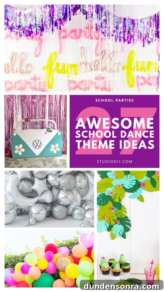School Dance Themes collage