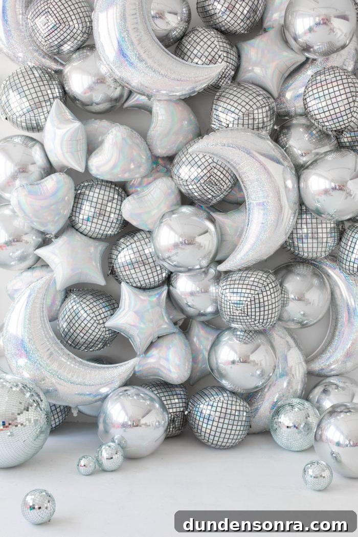 Silver balloons