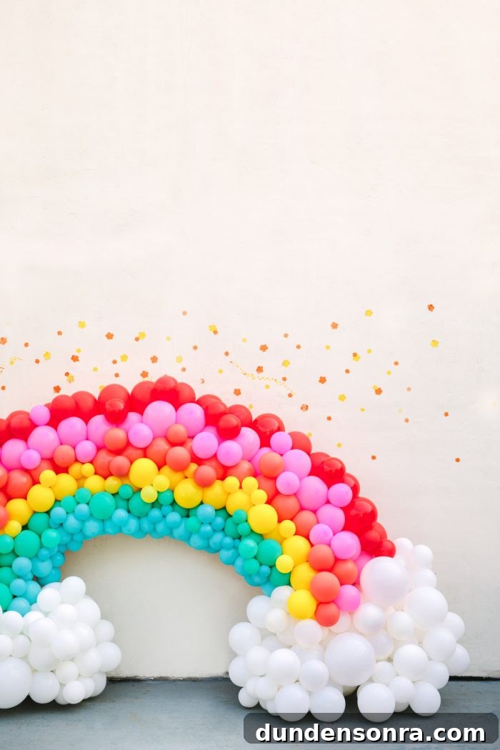 Balloon Rainbow | To Infinity and Beyond First Birthday Party