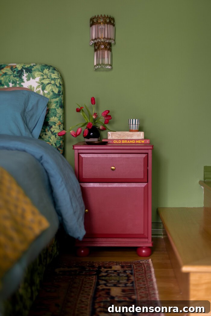 red nightstands