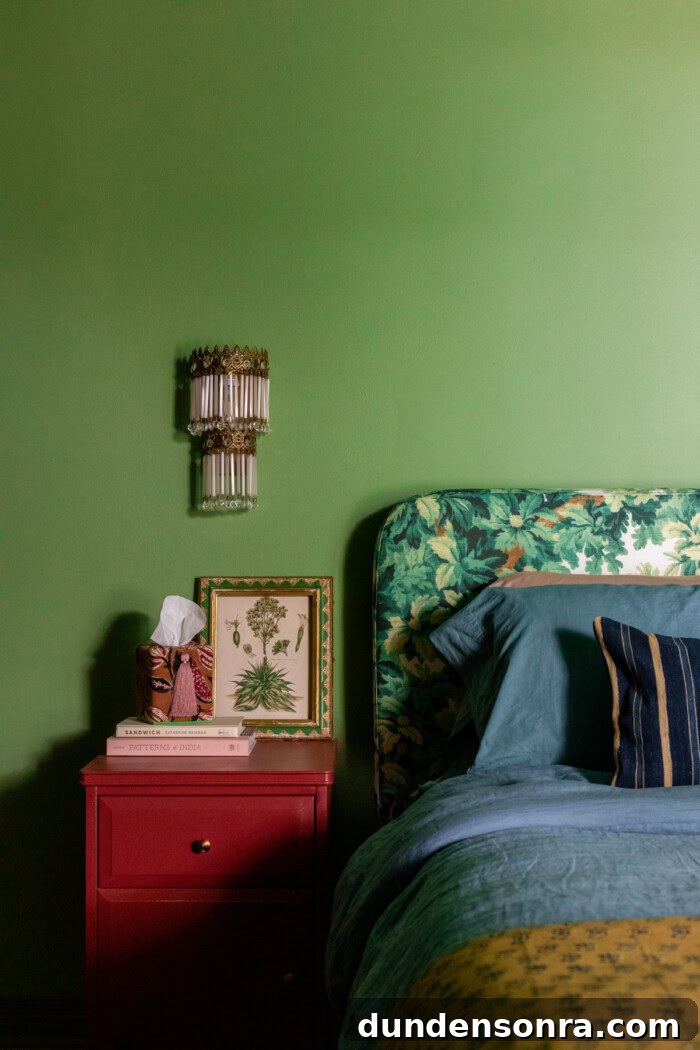 Green bedroom