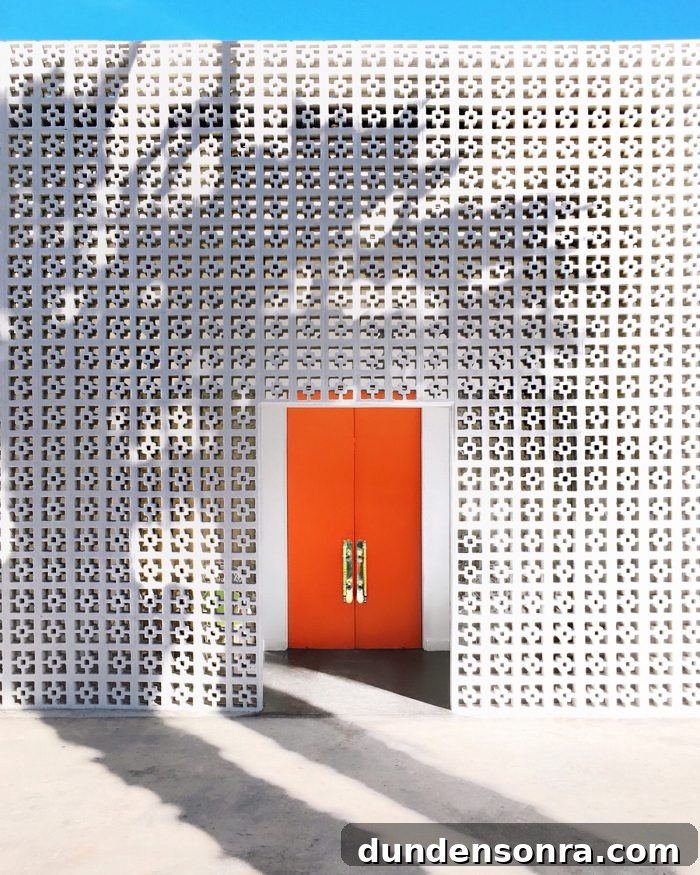 Palm Springs Travel Guide: Top Restaurants, Shops & Attractions 2 A building with an orange door