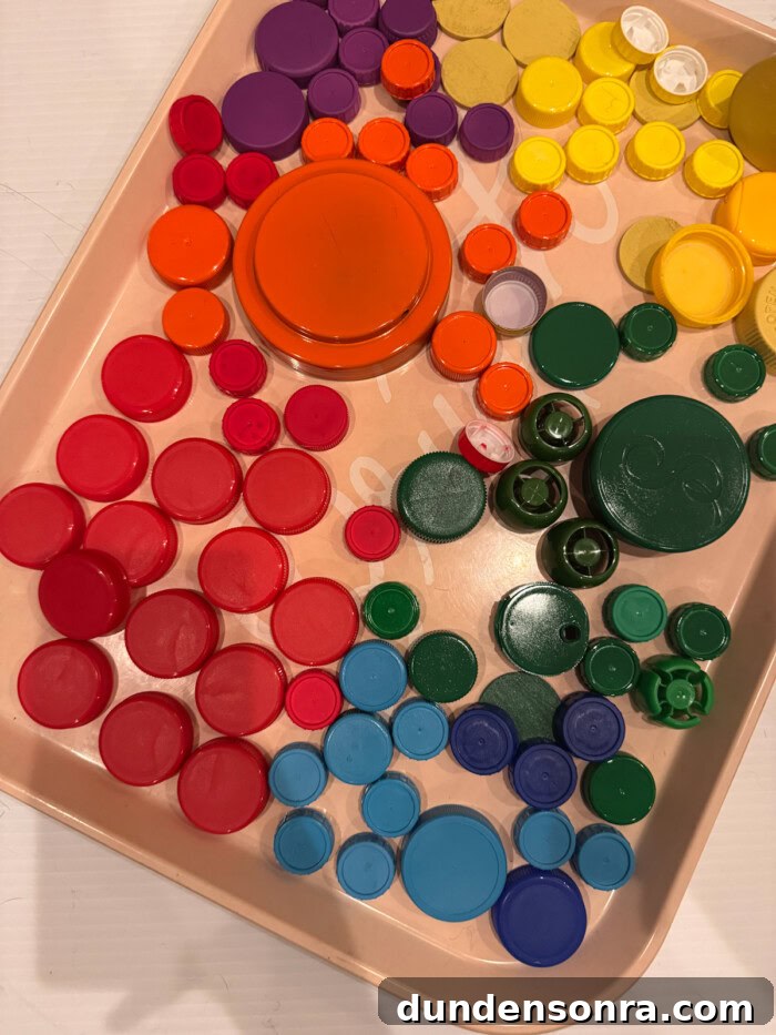 Inside Out Trunk-or-Treat Costume and Decoration Ideas 16 bottle caps in all colors