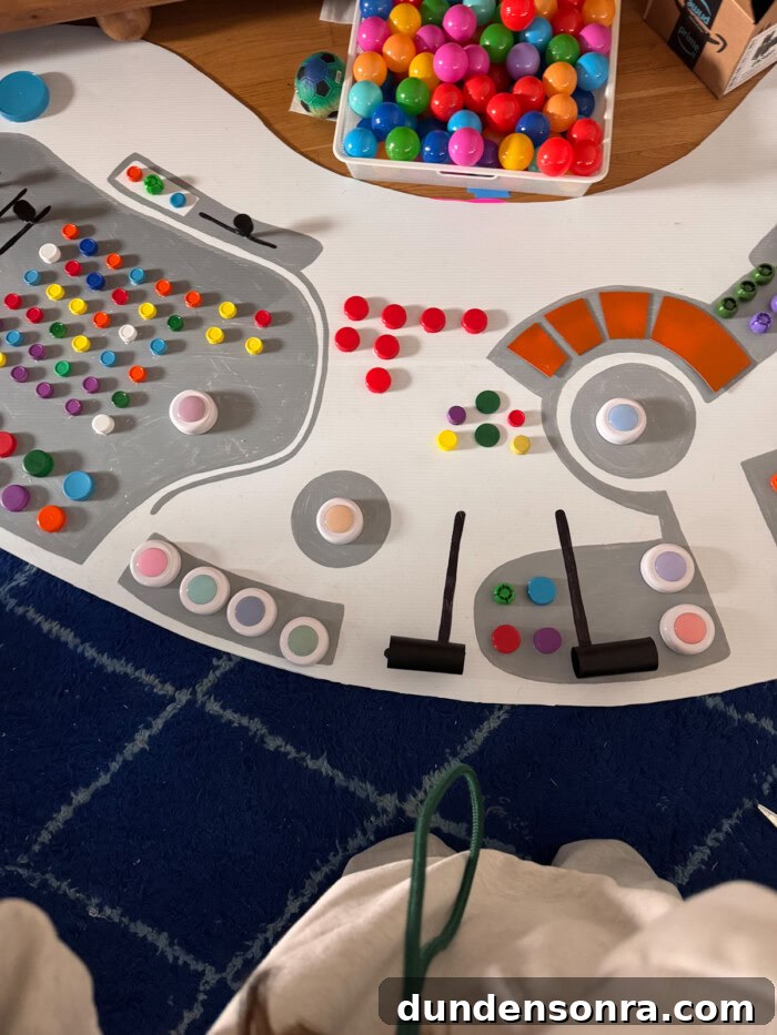 Inside Out Trunk-or-Treat Costume and Decoration Ideas 19 inside out console with bottle cap buttons