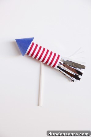 Firecracker Cupcake Topper DIY