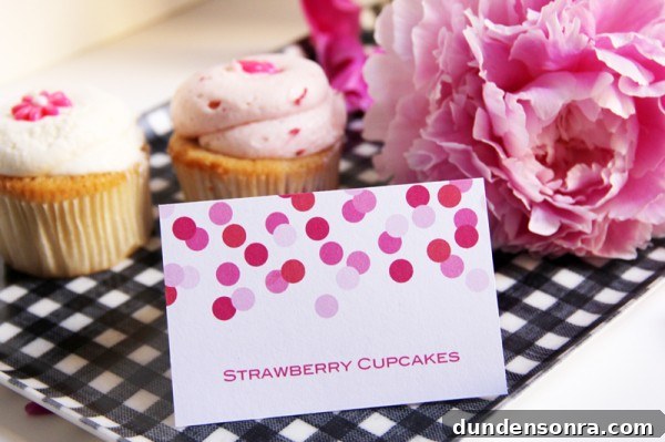 Free Printable Confetti Place Cards