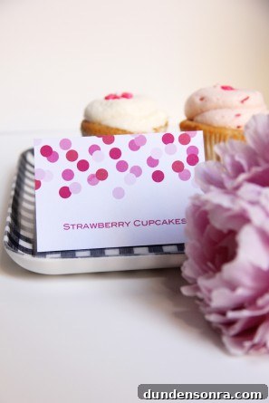 Printable Confetti Party Labels