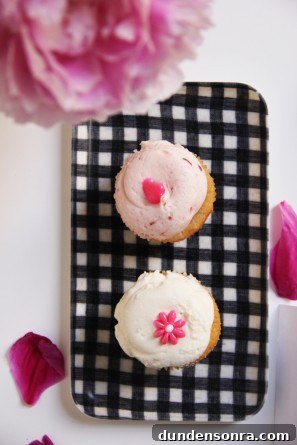 Pink Cupcakes Dessert Bar Labels