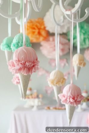DIY Ice Cream Cone Favors