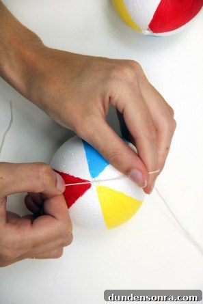 How to Make a Beach Ball Garland