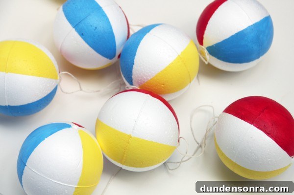 Beach Ball Garland DIY