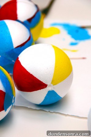 Pool Party Beach Ball Garland DIY