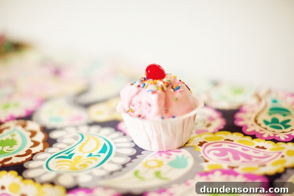 Pink Ice Cream Birthday Party Dessert